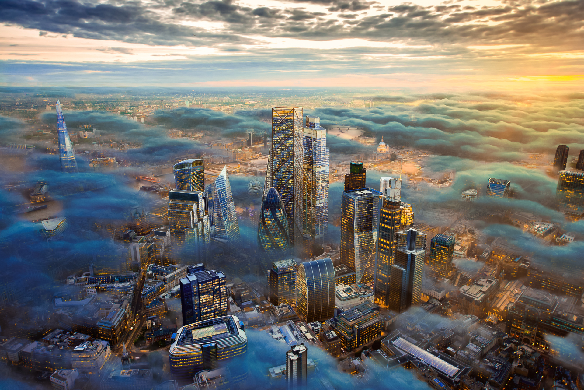 The City of London of the Future Above the Clouds